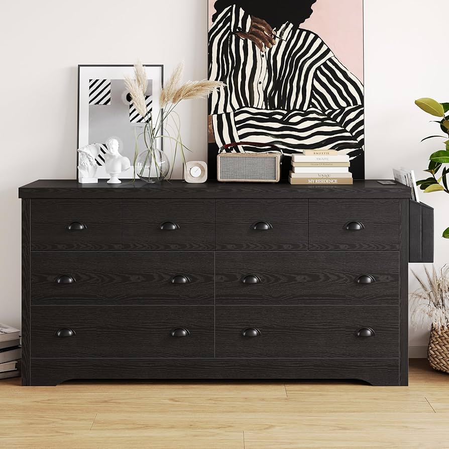 Amazon.com: LIKIMIO Dresser 8 Drawer with Charging Station